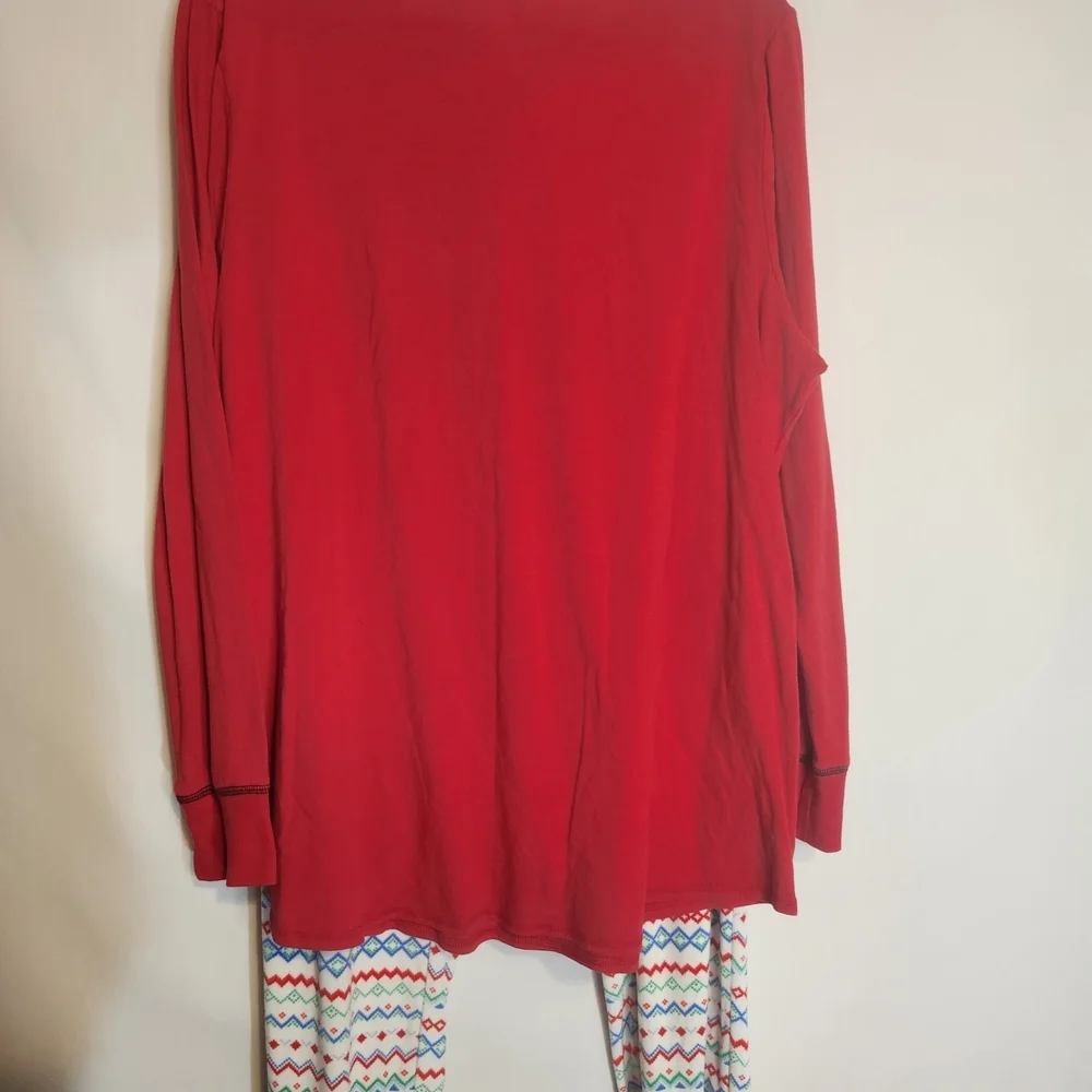 Cacique Pajama Set with Festive Print Large Christmas 15/16 - Picture 2 of 10